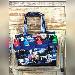 Hand Crafted United States Navy Bingo/Tote Bag 100% Cotton